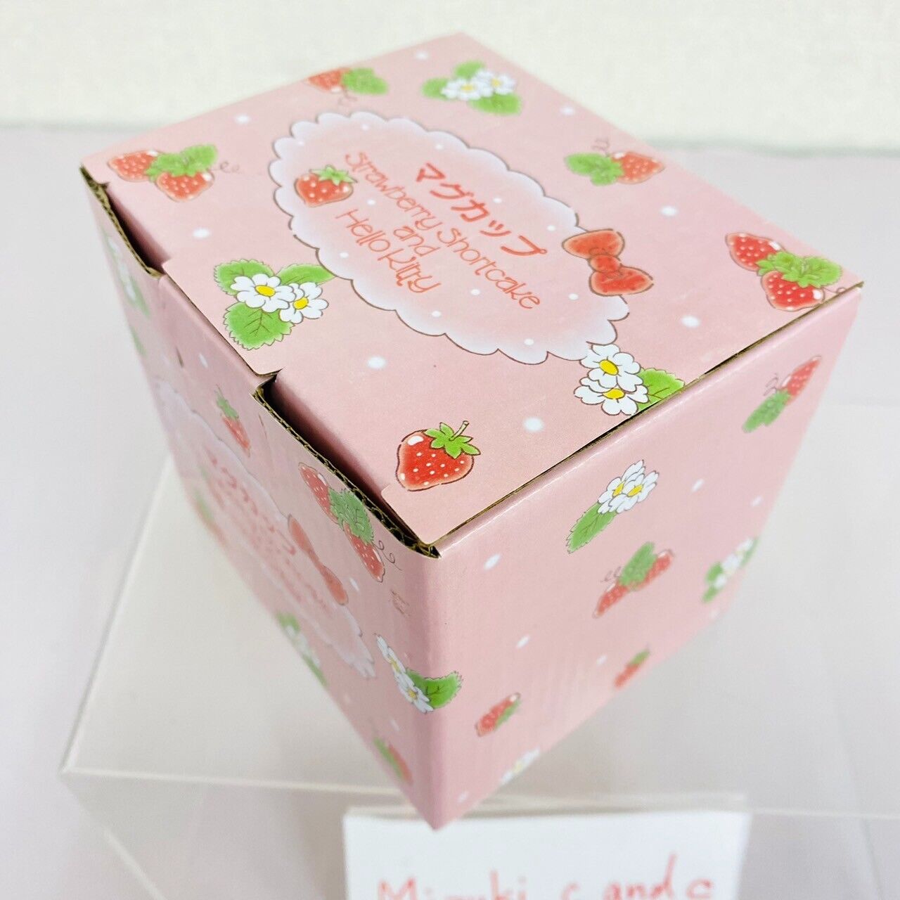 Sanrio Hello Kitty Strawberry Shortcake Collaboration Mug Cup Pink Box Kawaii