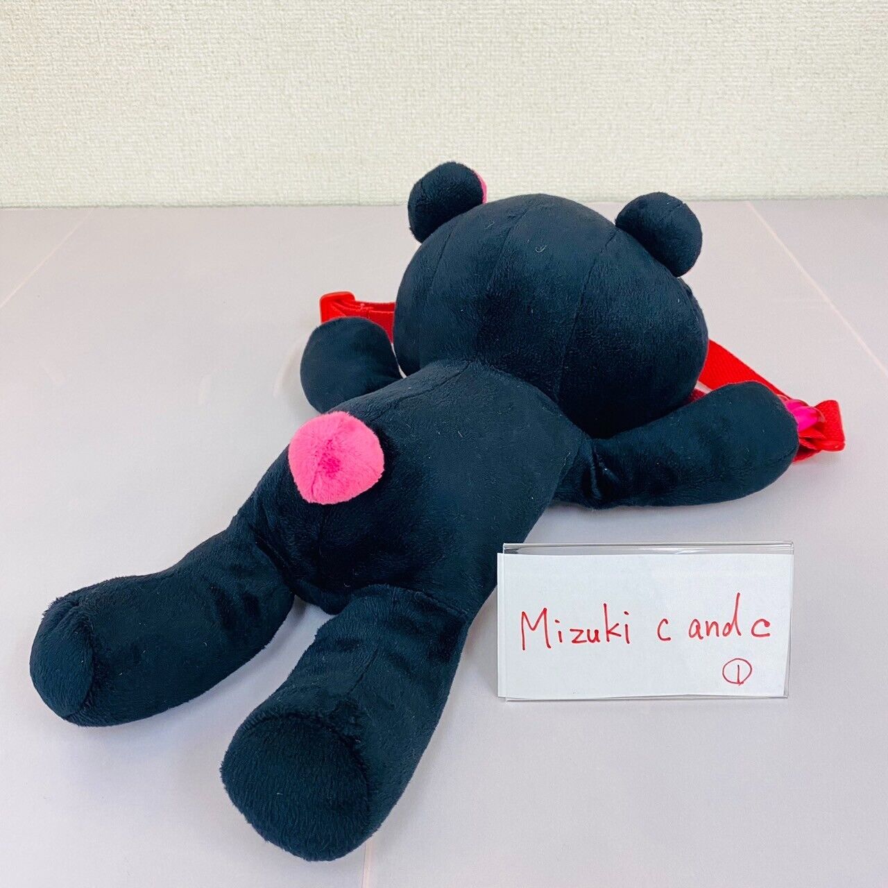 Gloomy Bloody Bear Pouch Black Plush Soft Toy TAiTo Proud of Strength Chax GP