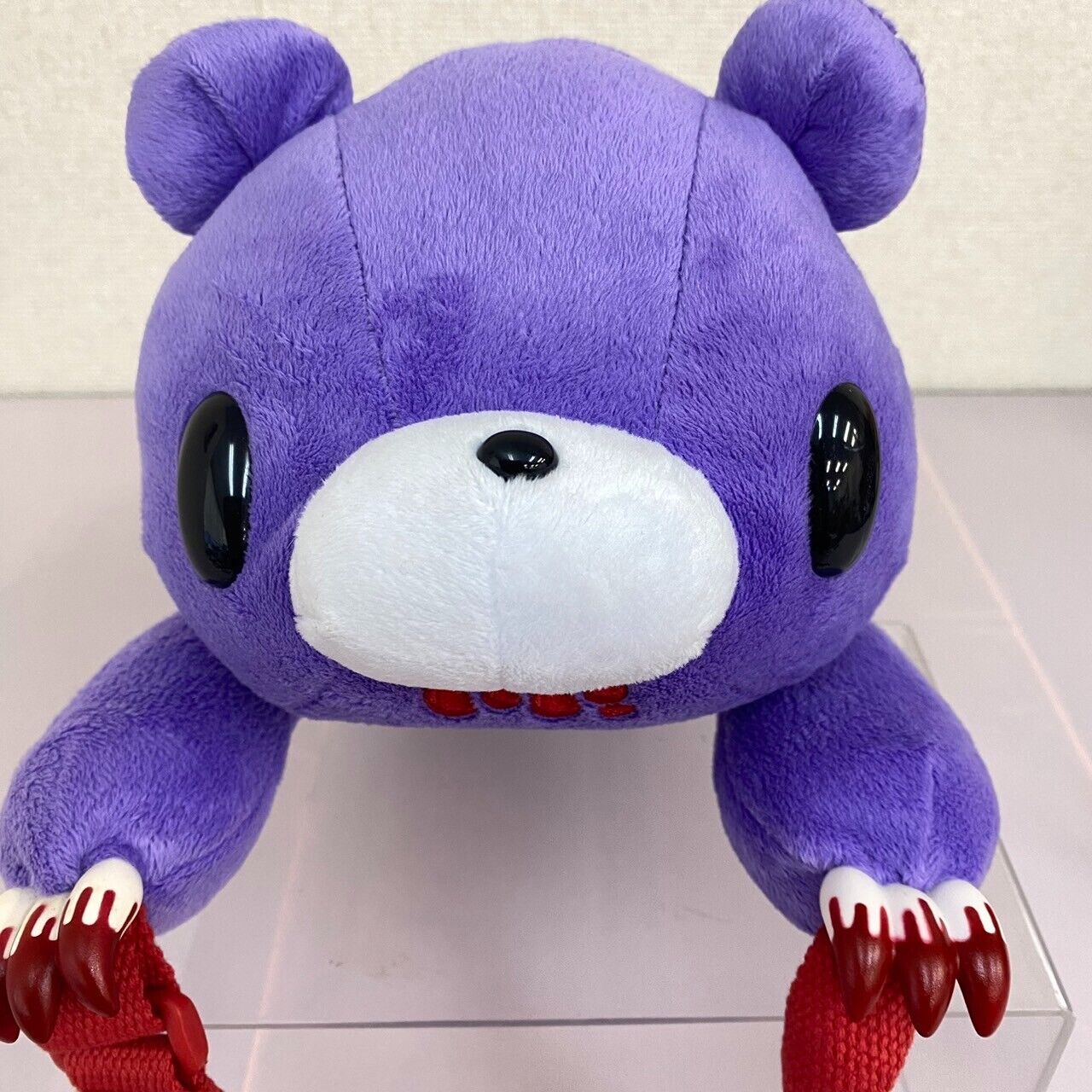 Gloomy Bloody Bear Pouch Purple Plush Soft Toy TAiTo Proud of Strength Chax GP