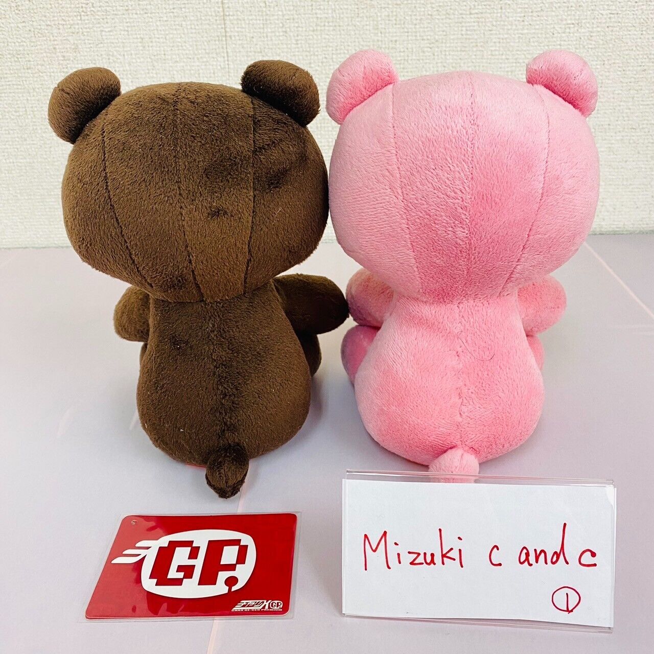 TaiTo Gloomy Bloody Bear Plush Soft Stuffed Toy Pink Brown Chax Valentine 2 Set