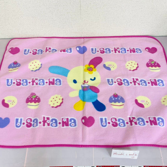 Sanrio Usahana Blanket Pink Cake Heart Sweets Donut Rabbit Kawaii Character Rare