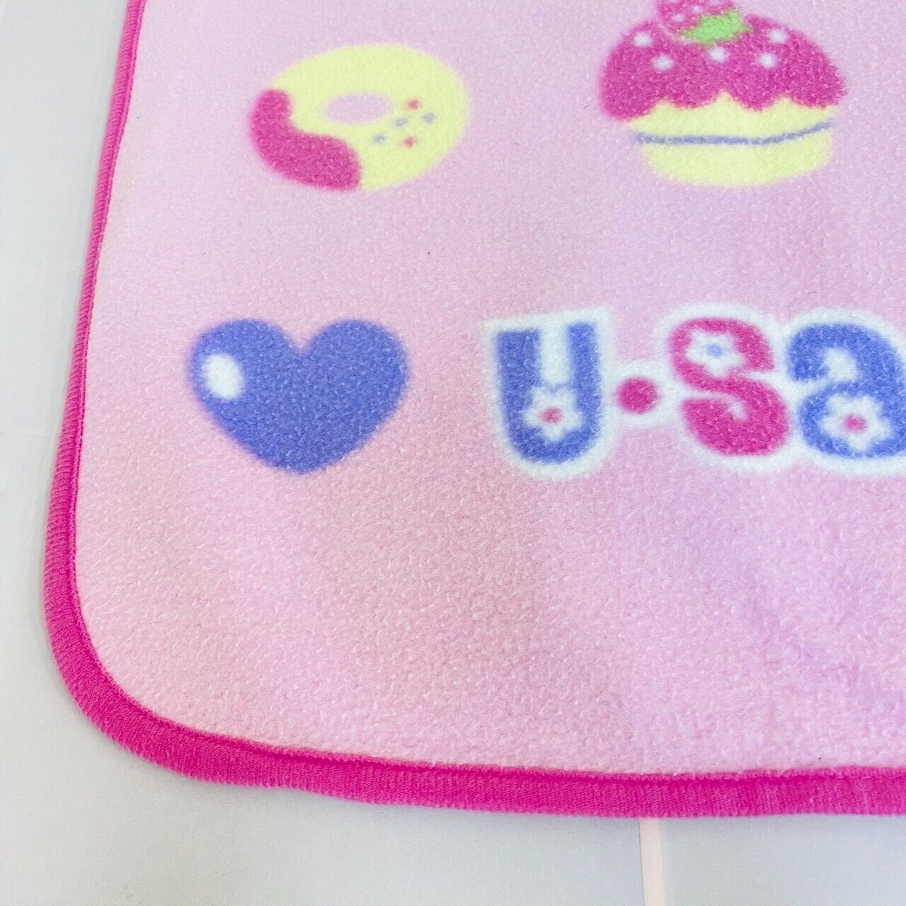 Sanrio Usahana Blanket Pink Cake Heart Sweets Donut Rabbit Kawaii Character Rare