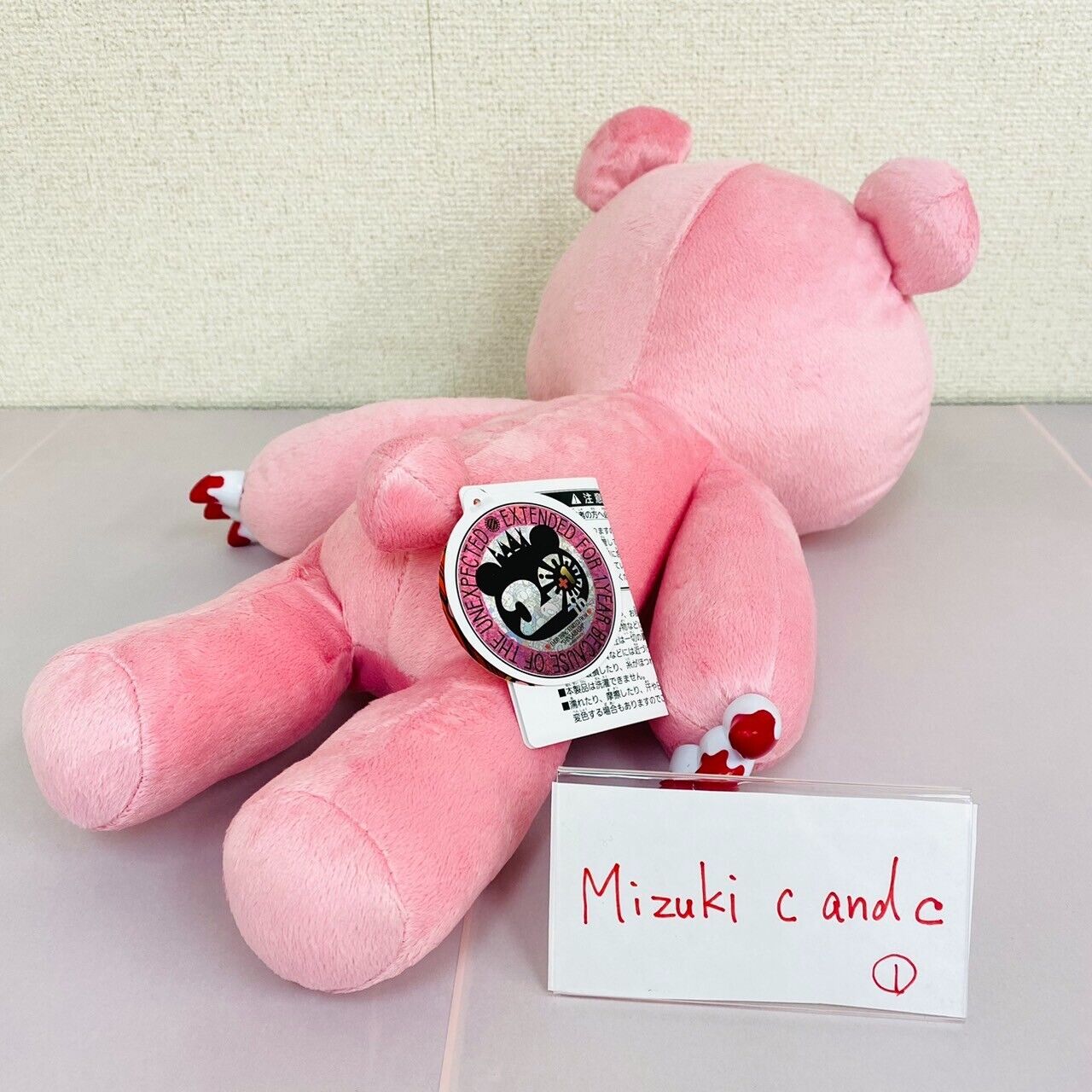 TAiTo Gloomy Bear Bloody Plush Pink Soft Stuffed Toy Smartphone Pocket Chax GP