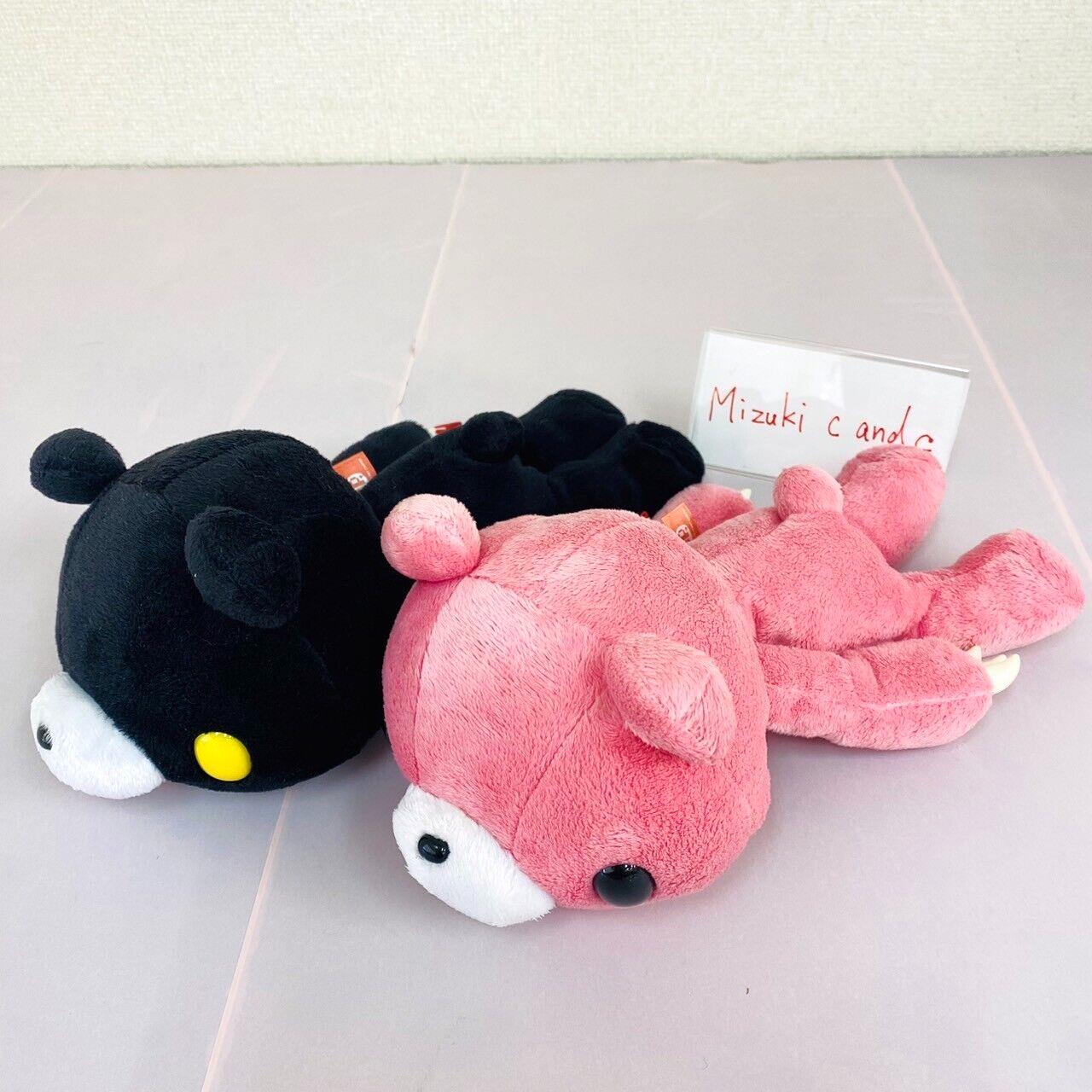 TAiTo Gloomy Bloody Bear Plush Set 2 Doll Soft Stuffed Toy Pink Black CGP 052