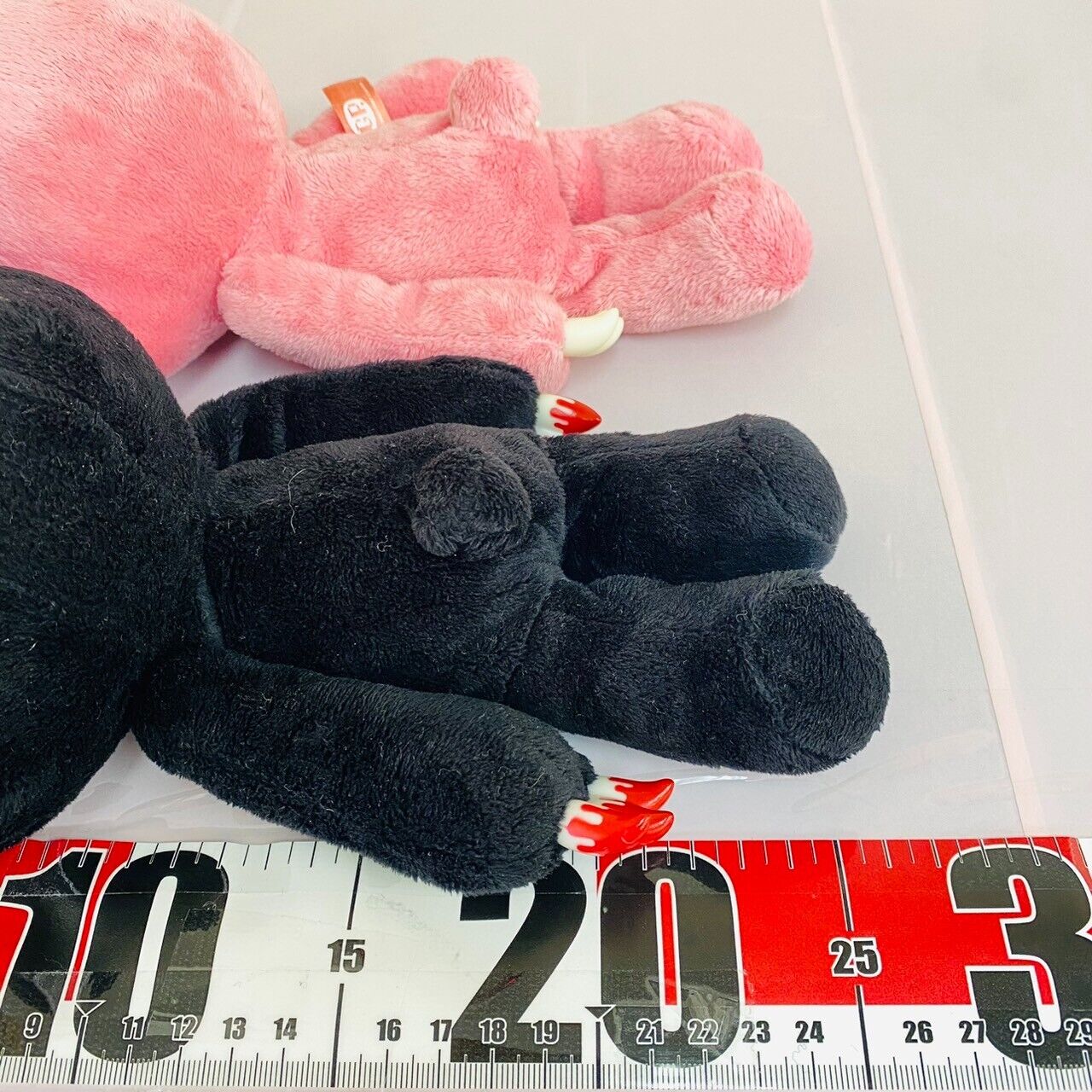 TAiTo Gloomy Bloody Bear Plush Set 2 Doll Soft Stuffed Toy Pink Black CGP 052