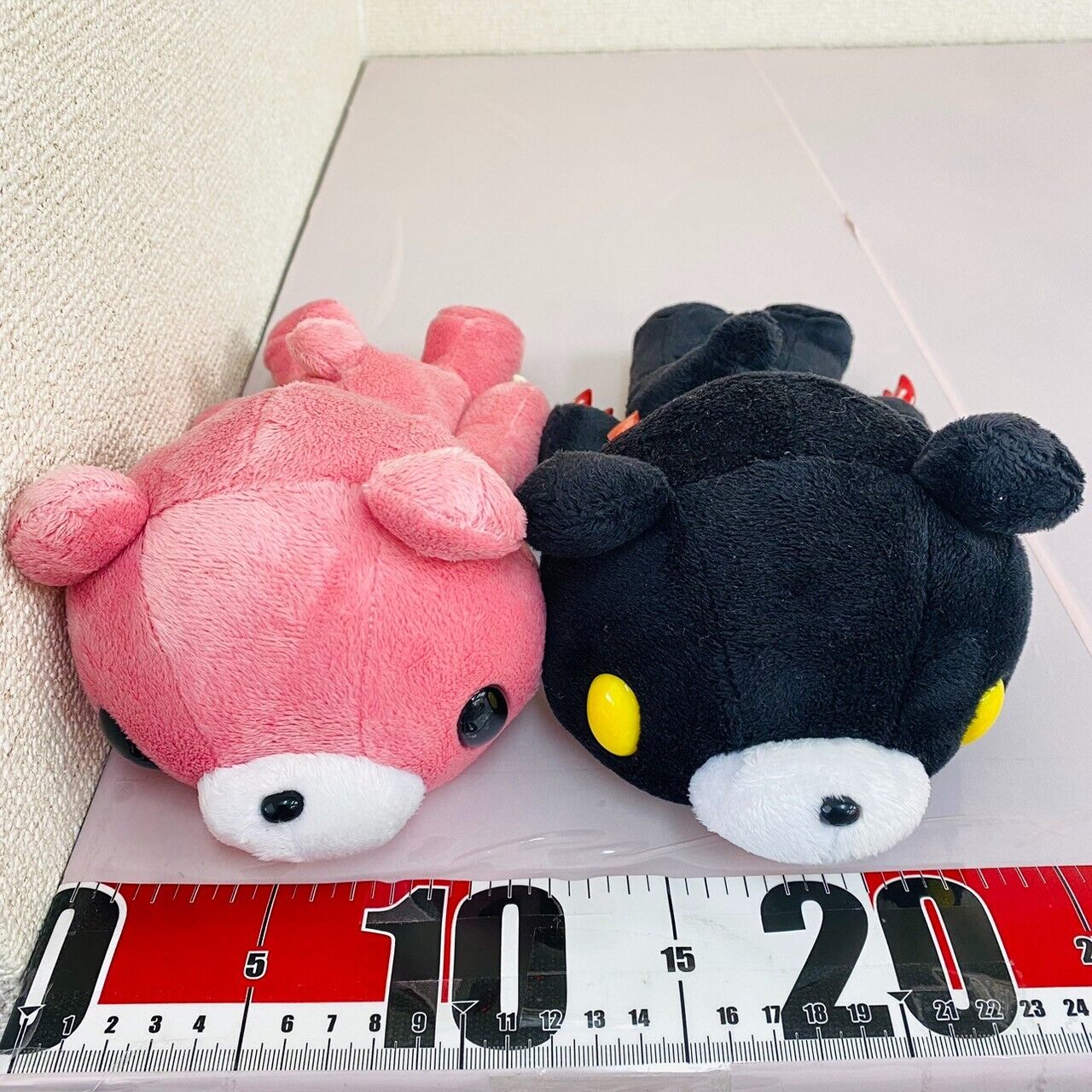 TAiTo Gloomy Bloody Bear Plush Set 2 Doll Soft Stuffed Toy Pink Black CGP 052