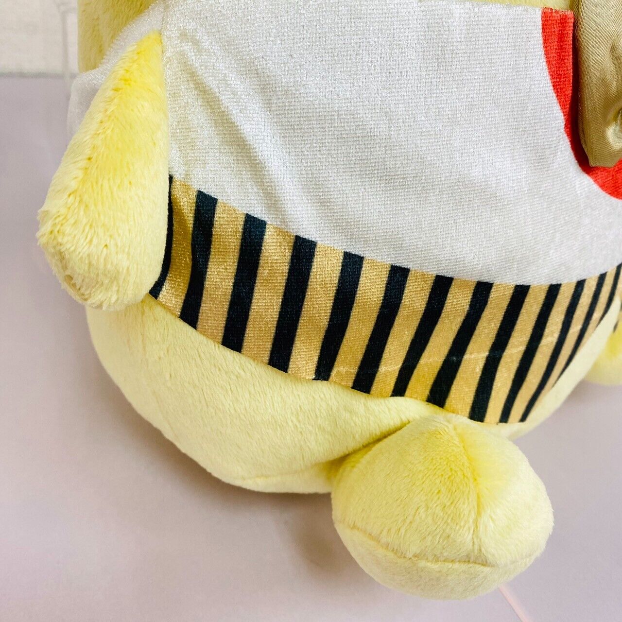 Sanrio Pompom Purin Plush Soft Stuffed Toy Yellow Heart Fairy Stripe Ribbon Rare