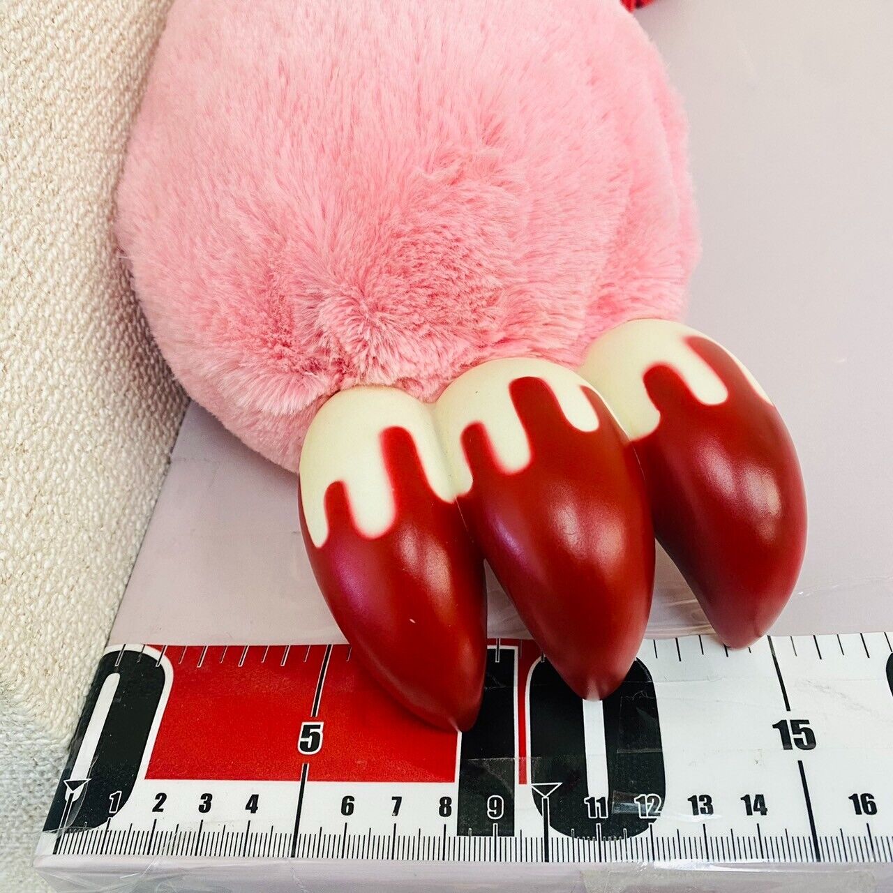 TAiTo Gloomy Bloody Bear Arm Pouch Pink Plush Soft Stuffed Toy Chax GP Fluffy