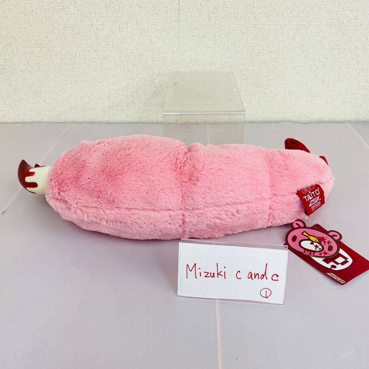 TAiTo Gloomy Bloody Bear Arm Pouch Pink Plush Soft Stuffed Toy Chax GP Fluffy