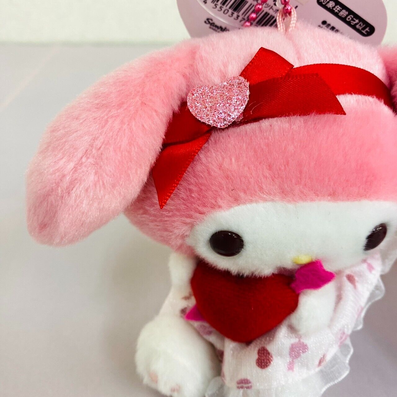 Sanrio My Melody Kuromi Plush Set 2 Soft Stuffed Toy Fluffy Mascot Pink Cupid