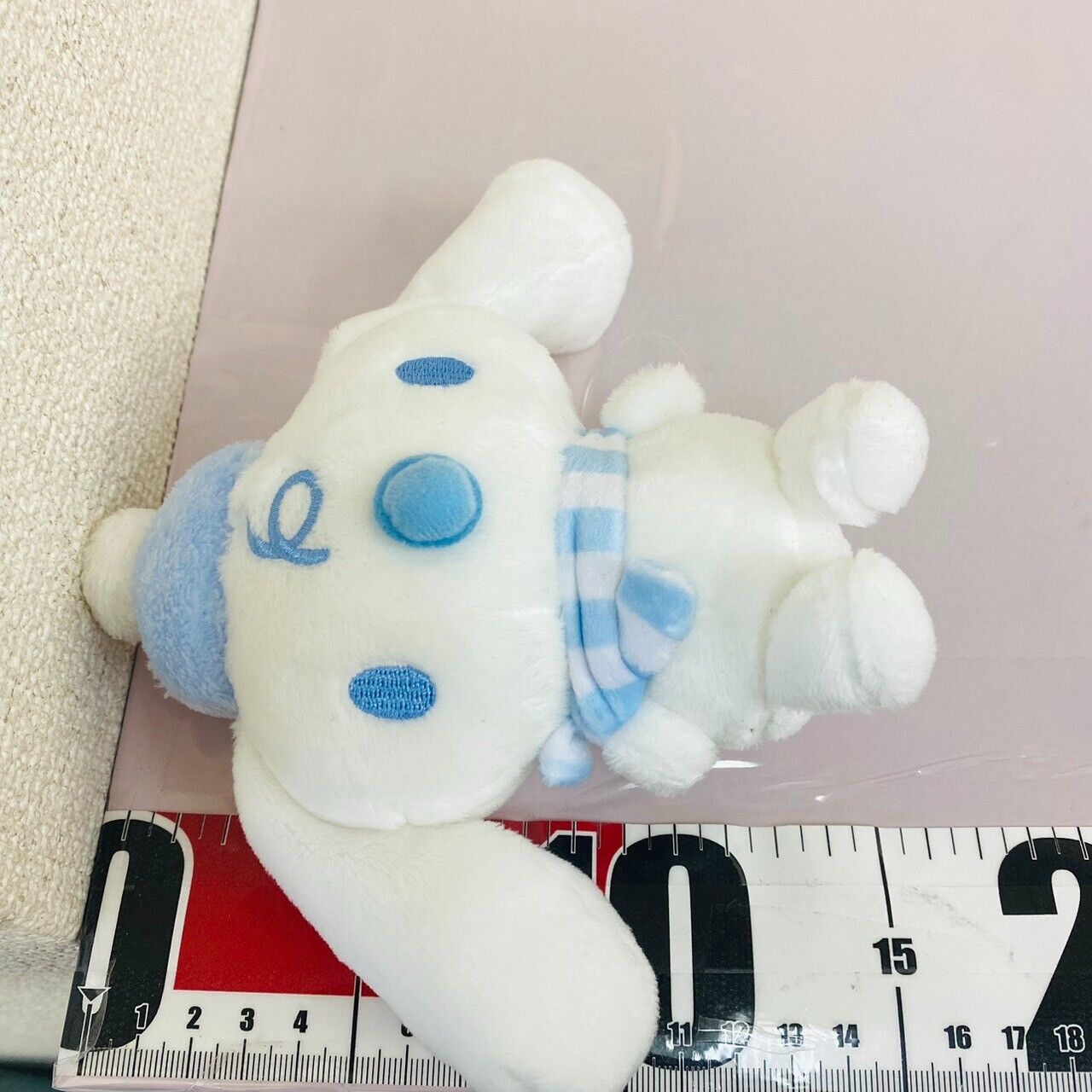 Sanrio Cinnamoroll Milk Plush Soft Stuffed Toy Doll Baby White Winter Muffler