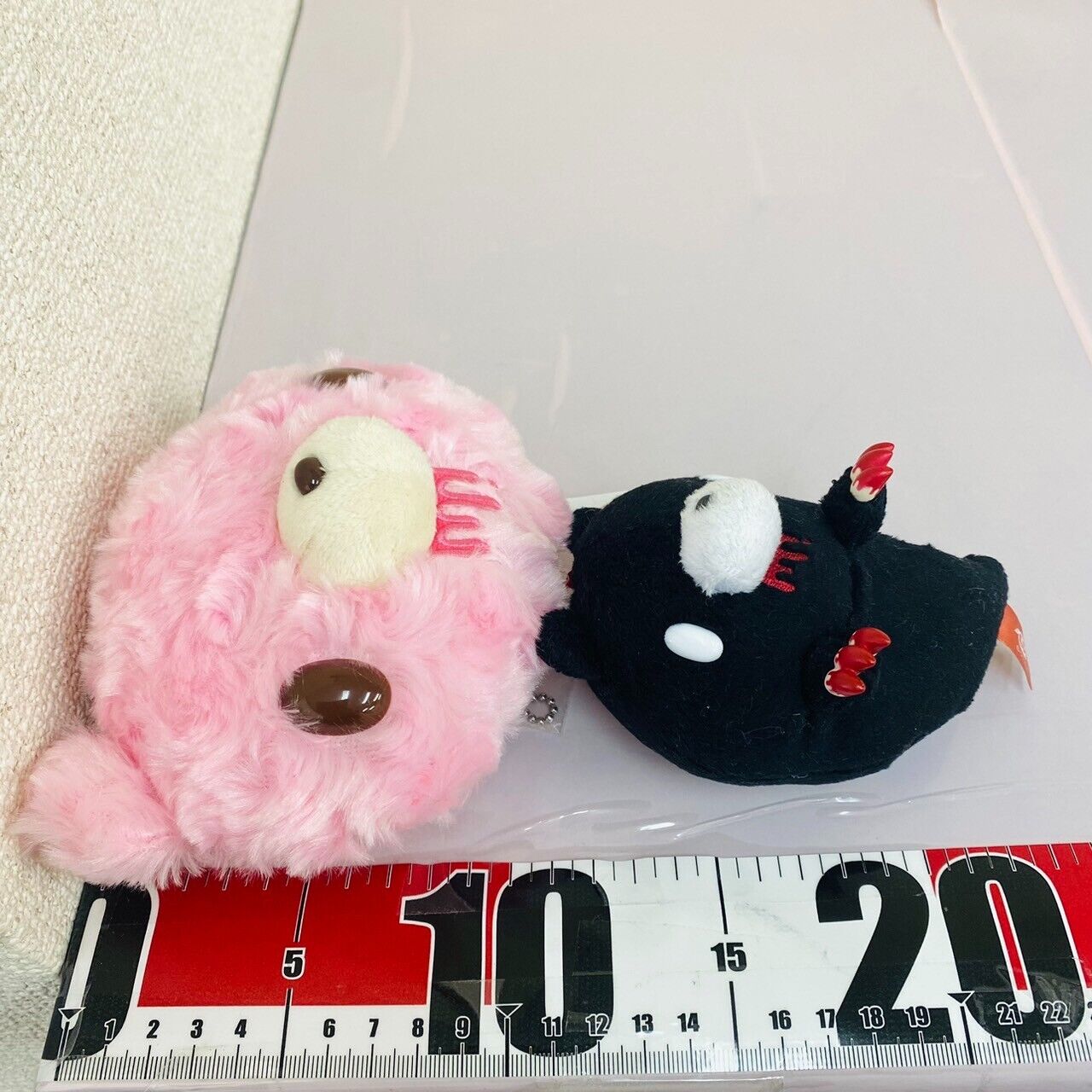 TAiTo Gloomy Bloody Bear Plush Pass Case Soft Toy Pink Black Mascot Ghost Set 2