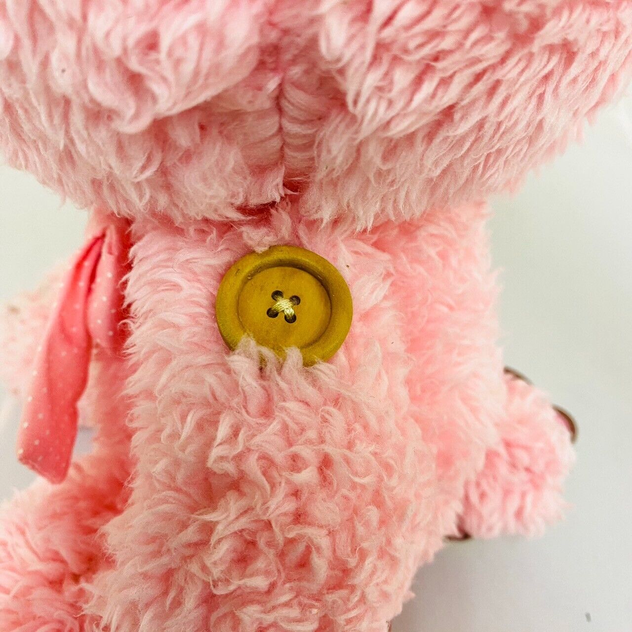 TaiTo Gloomy Bear Bloody Pink Plush Soft Stuffed Toy Ribbon Teddy Button CGP 240