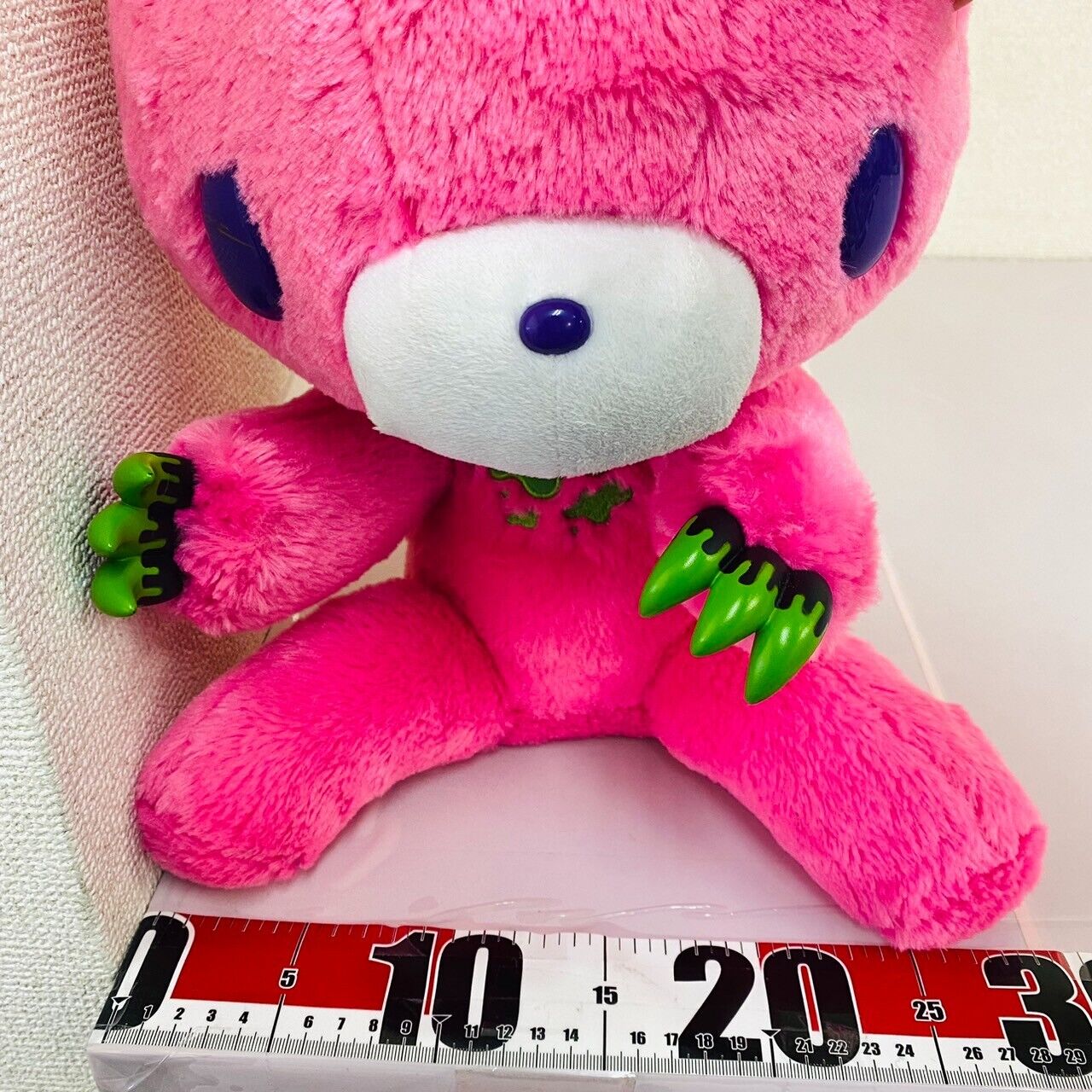 TAiTo Gloomy Bloody Bear Horror Tone Pink Plush Soft Stuffed Toy Chax GP CGP 295