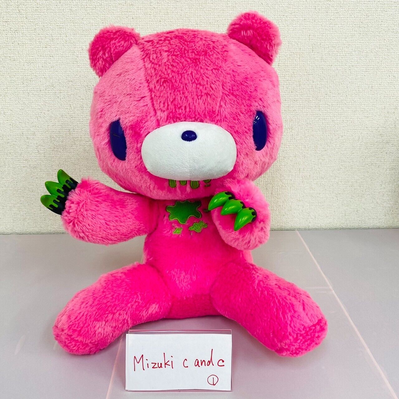 TAiTo Gloomy Bloody Bear Horror Tone Pink Plush Soft Stuffed Toy Chax GP CGP 295