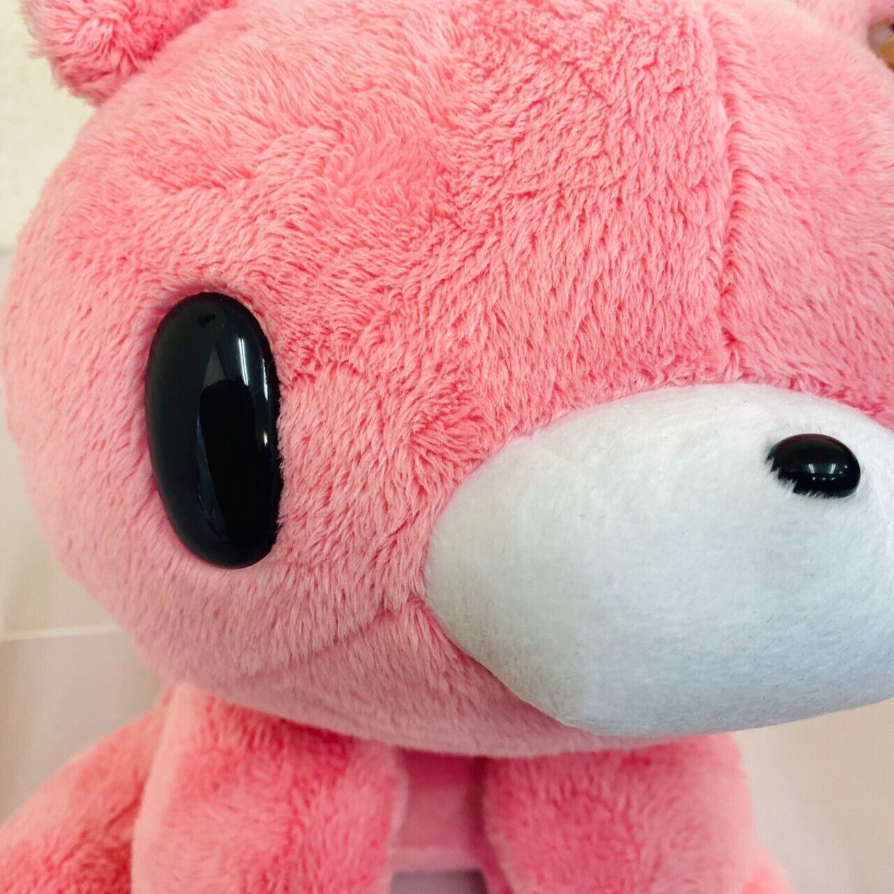 TAiTo Gloomy Bloody Bear Pink Plush Perfect Proportion Basic Soft Stuffed Toy