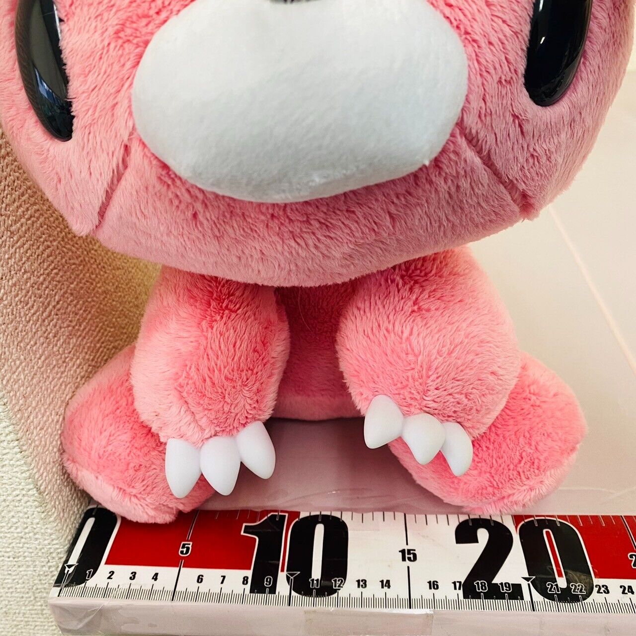 TAiTo Gloomy Bloody Bear Pink Plush Perfect Proportion Basic Soft Stuffed Toy