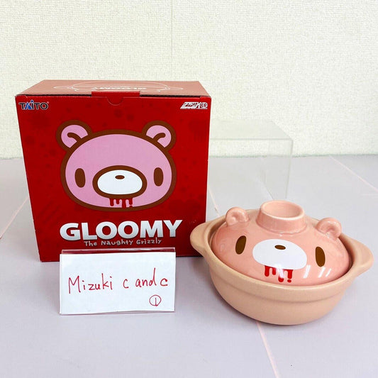 TAiTo Gloomy Bloody Bear Earthenware Pot Pink Face Cooking Kitchenware Kawaii