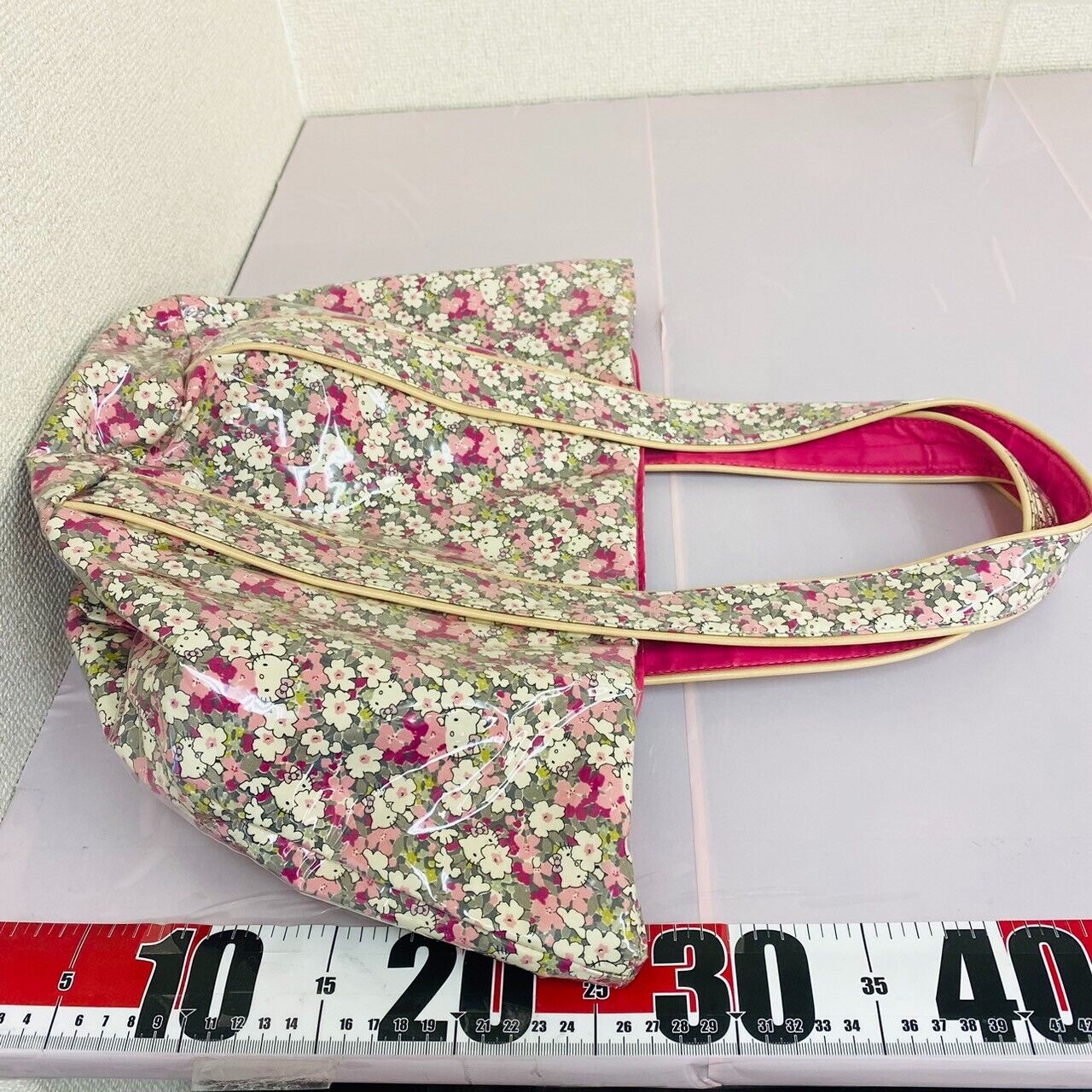 Sanrio Hello Kitty Samantha Thavasa Collaboration Tote Bag Flower Pink Kawaii