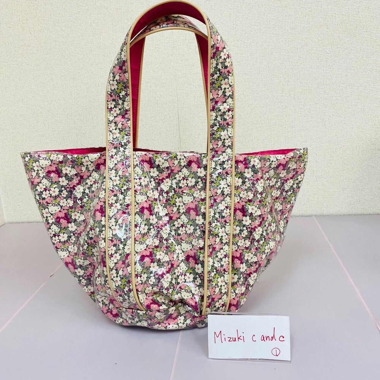 Sanrio Hello Kitty Samantha Thavasa Collaboration Tote Bag Flower Pink Kawaii