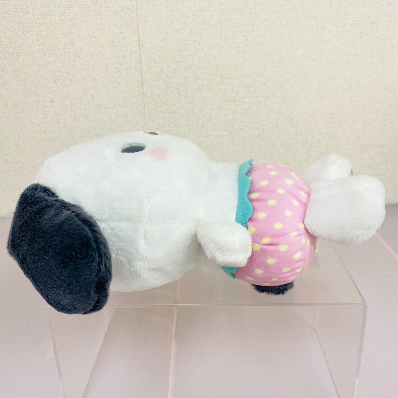 Sanrio Pochacco Plush Soft Stuffed Toy Baby Doll Strawberry White Dog Pink Rare