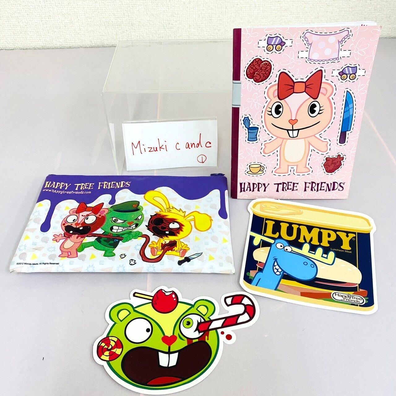 Happy Tree Friends Stationery Set Giggles Cuddles Nutty Notebook Sticker Pouch