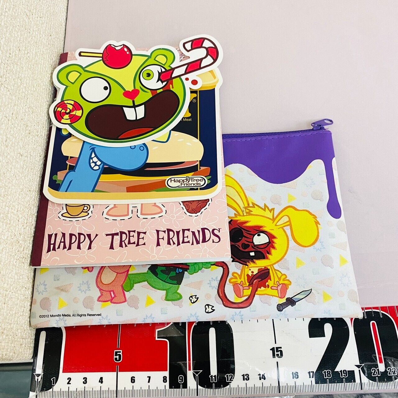 Happy Tree Friends Stationery Set Giggles Cuddles Nutty Notebook Sticker Pouch