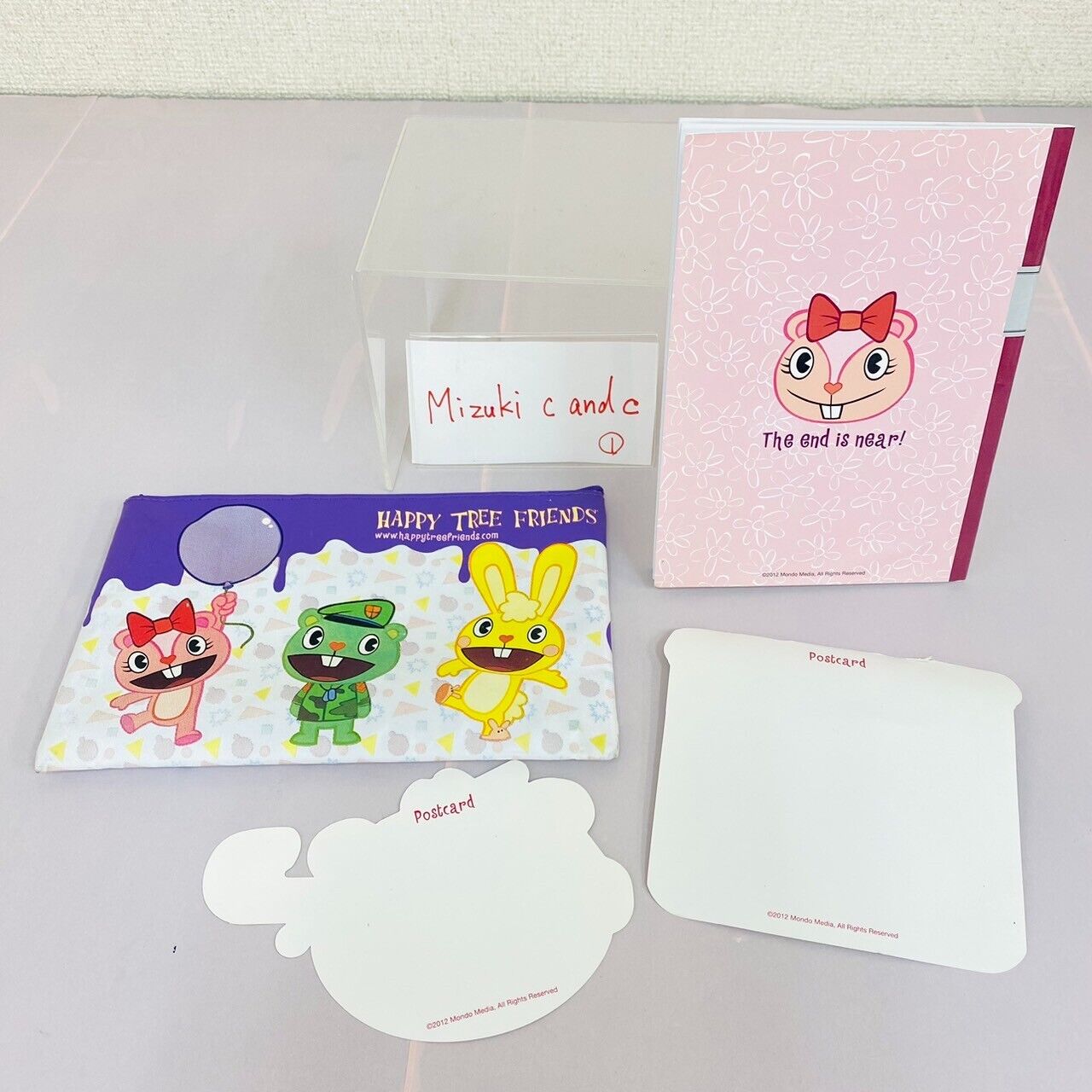 Happy Tree Friends Stationery Set Giggles Cuddles Nutty Notebook Sticker Pouch