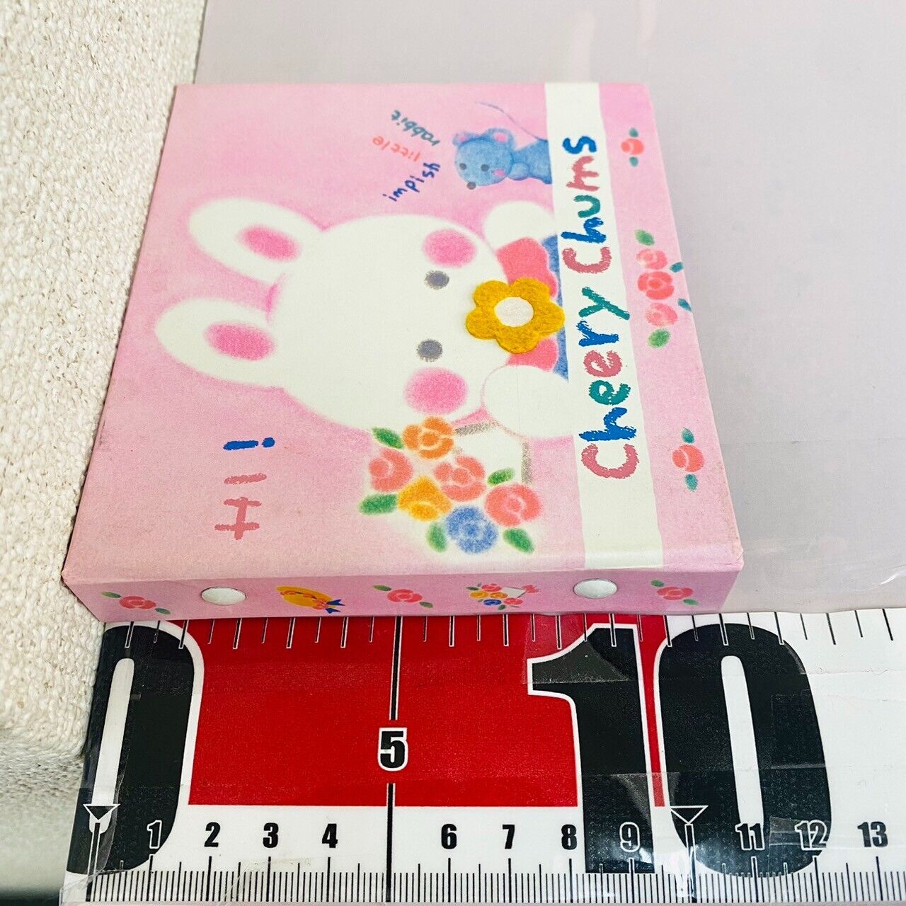 Sanrio Cheery Chums Binder Address Book Photo Frame Rabbit Flower Pink Kawaii