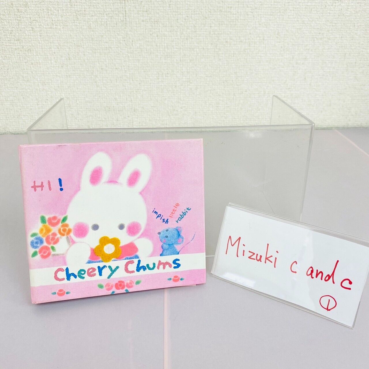 Sanrio Cheery Chums Binder Address Book Photo Frame Rabbit Flower Pink Kawaii