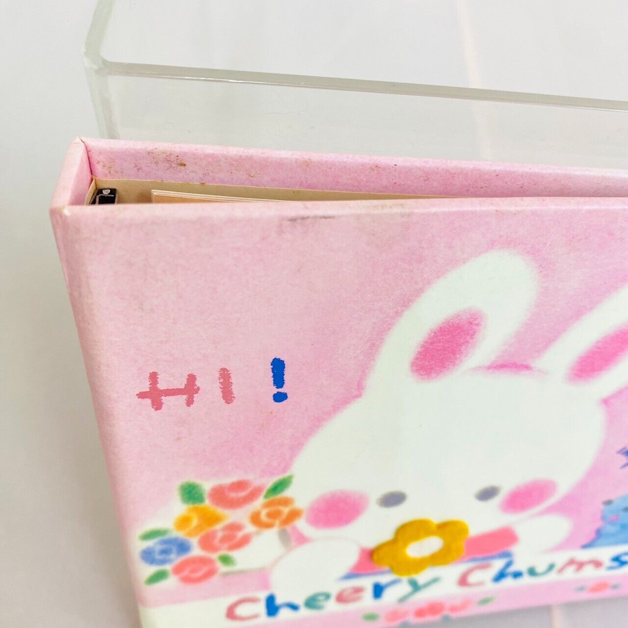 Sanrio Cheery Chums Binder Address Book Photo Frame Rabbit Flower Pink Kawaii