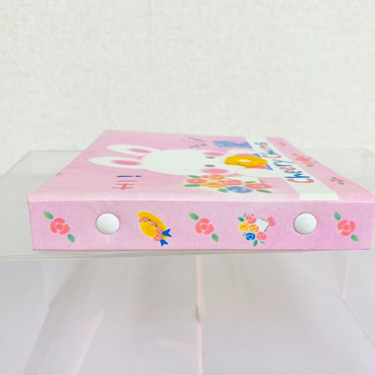 Sanrio Cheery Chums Binder Address Book Photo Frame Rabbit Flower Pink Kawaii