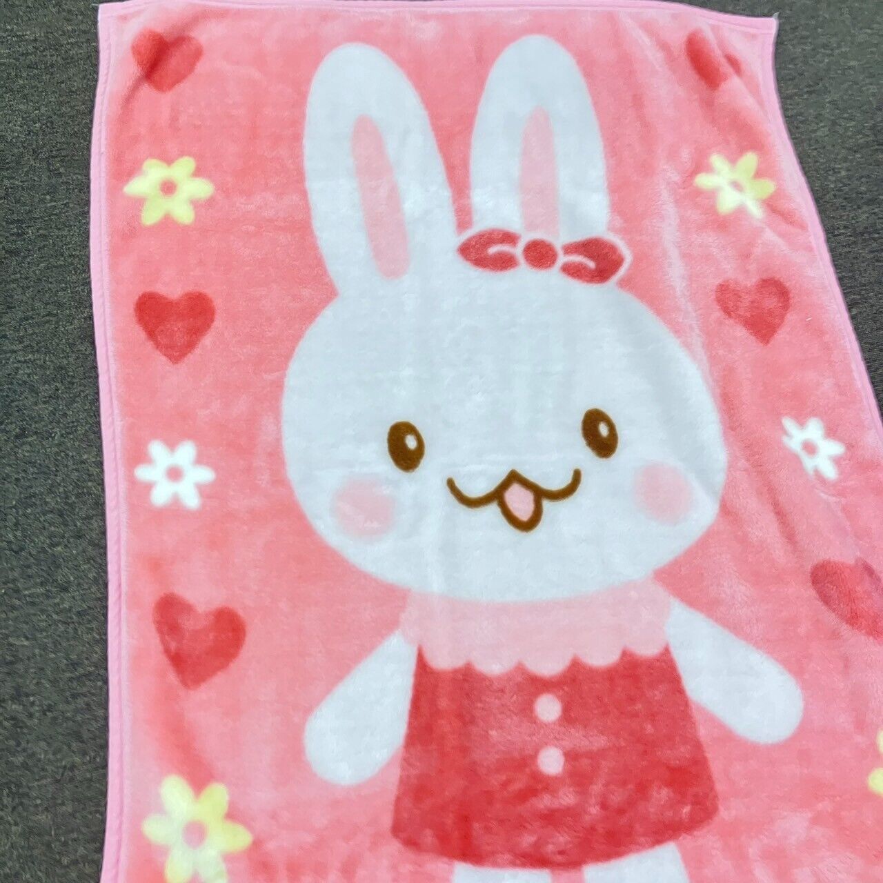 Mother Garden Usamomo Blanket Sirotan Friend Pink Rabbit ribbon Heart Flower