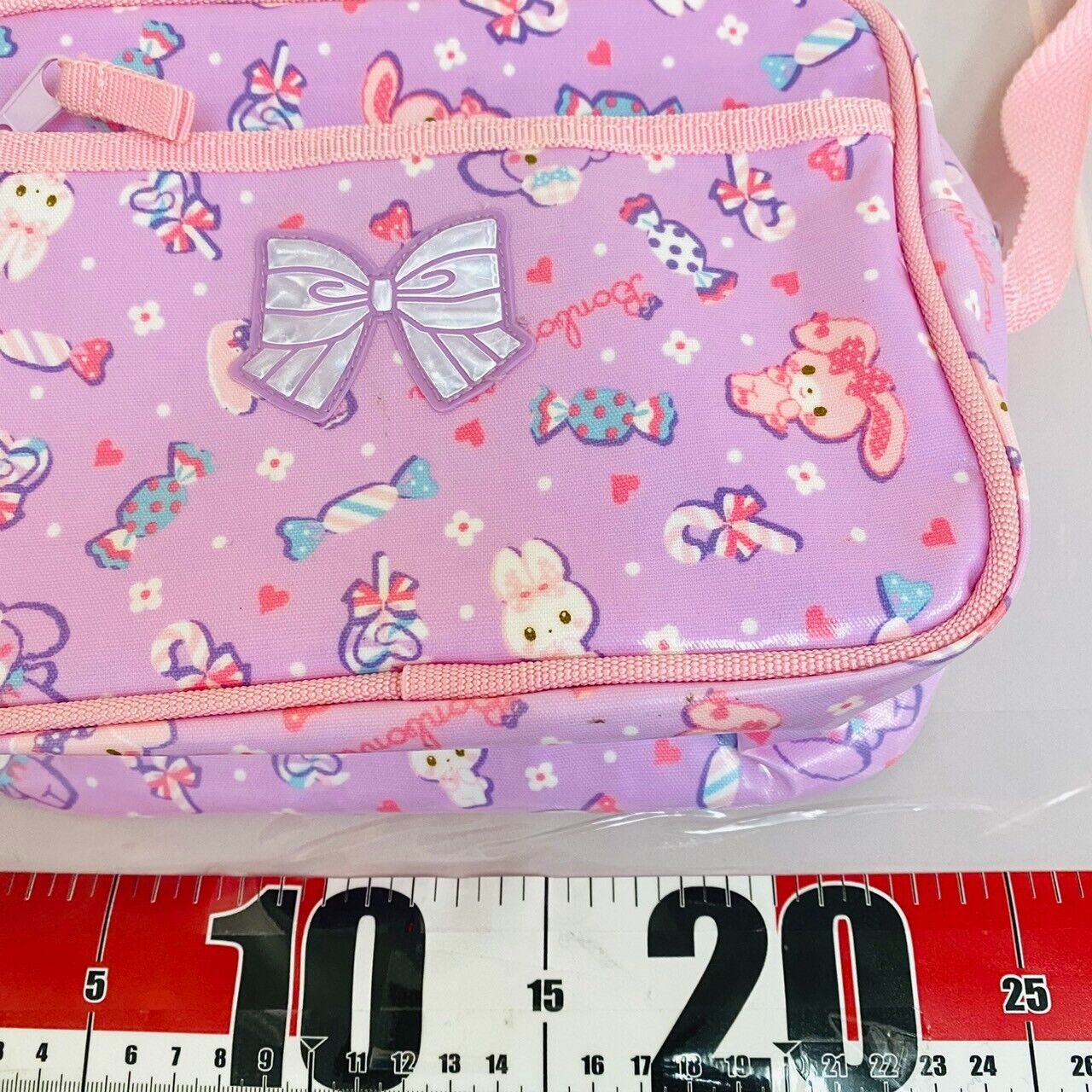 Sanrio Bon Bon Ribbon Shoulder Bag Light Purple Pink Heart Kawaii Character Rare