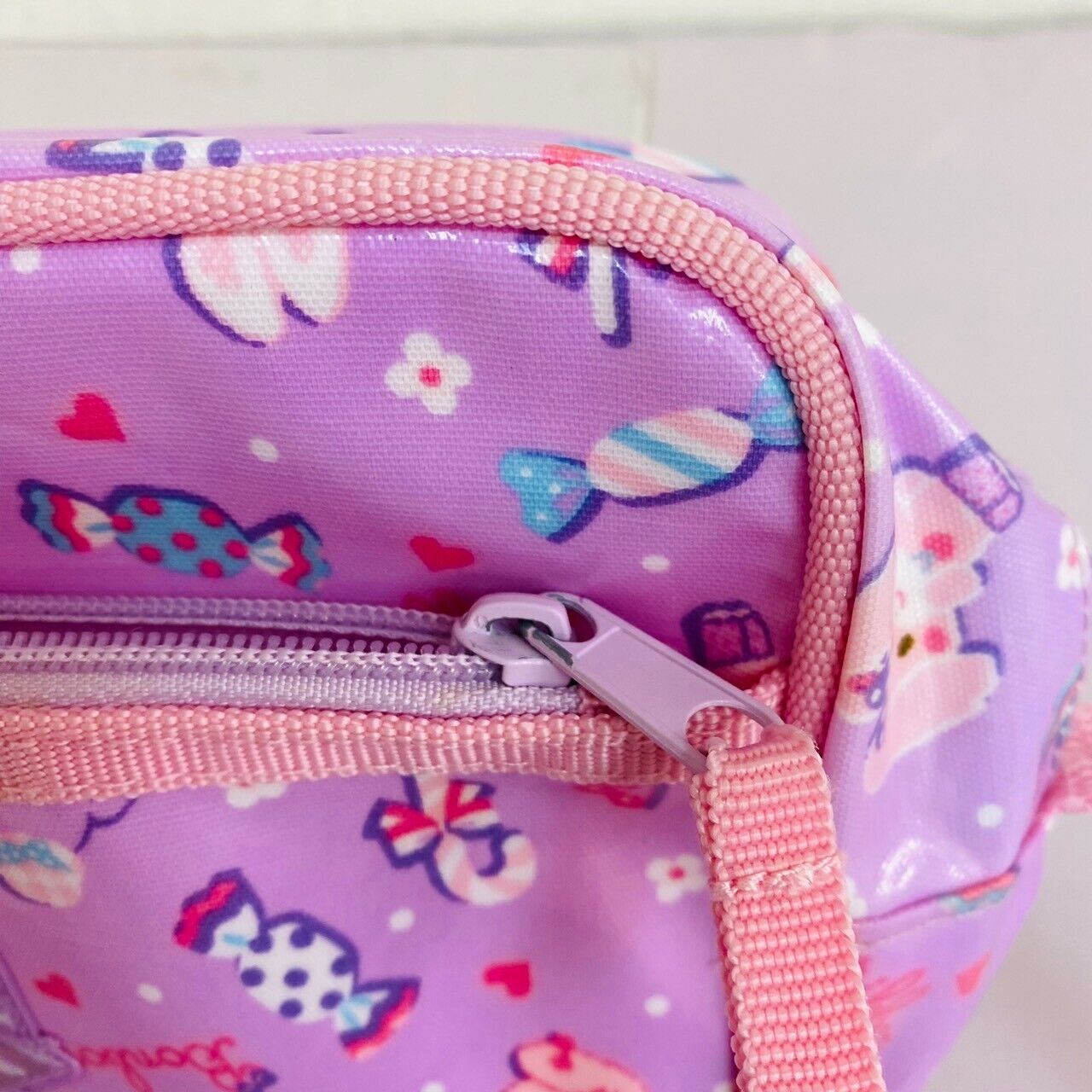 Sanrio Bon Bon Ribbon Shoulder Bag Light Purple Pink Heart Kawaii Character Rare