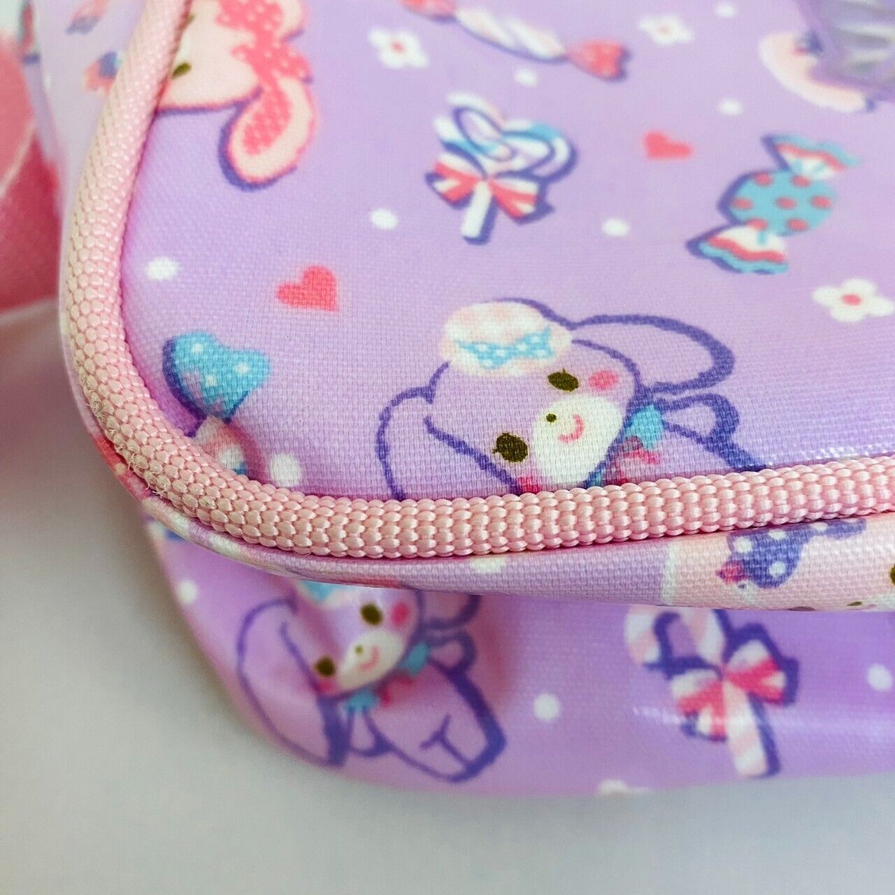 Sanrio Bon Bon Ribbon Shoulder Bag Light Purple Pink Heart Kawaii Character Rare