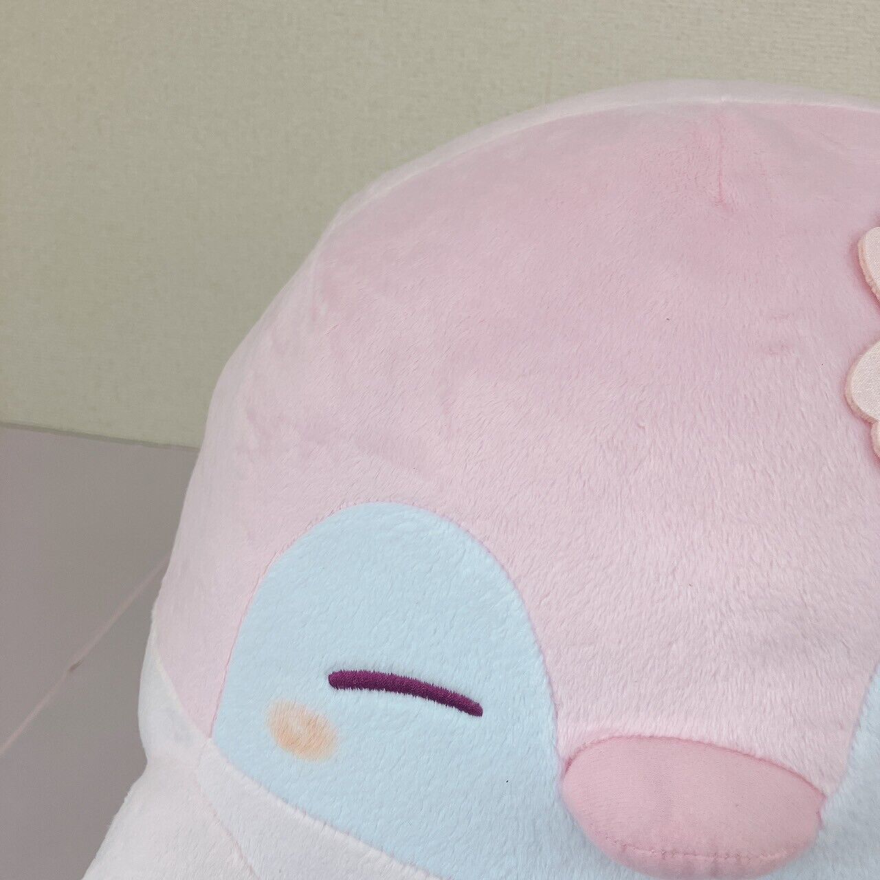 Koupen-chan Big Plush Soft Stuffed Toy Pink Sakura Positive Emperor Penguin Rare