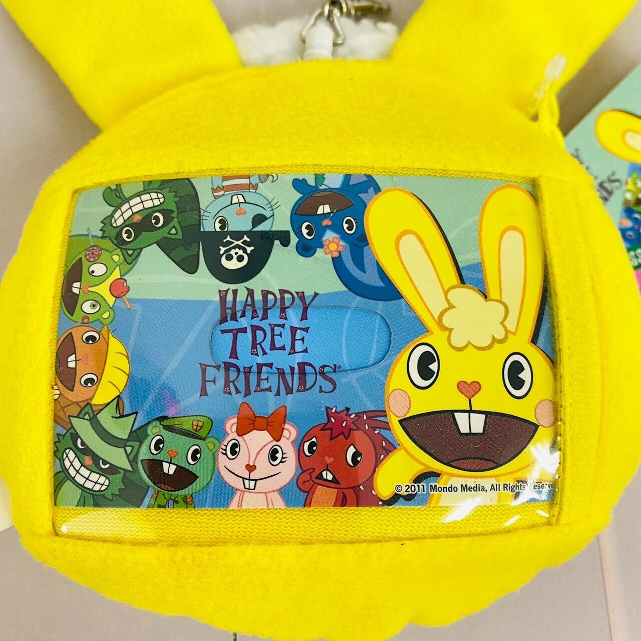 Happy Tree Friends HTF Cuddles Card Case Face Yellow Rabbit Fluffy Kawaii Rare