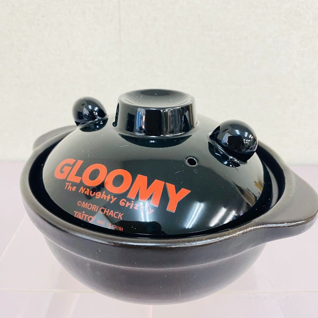 TAiTo Gloomy Bloody Bear Earthenware Pot Black Face Cooking Kitchenware Kawaii