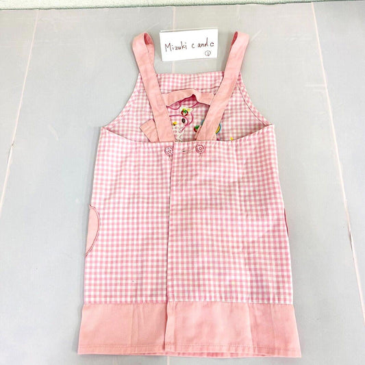 Sanrio My Melody Apron 120cm 130cm Pink Strawberry Plaid Kawaii Character Rare