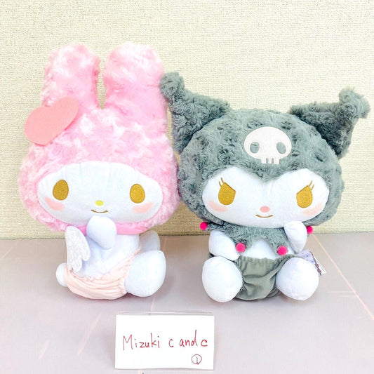 Sanrio My Melody Kuromi Plush Set 2 Soft Stuffed Toy Baby Angel BIG Kawaii Rare