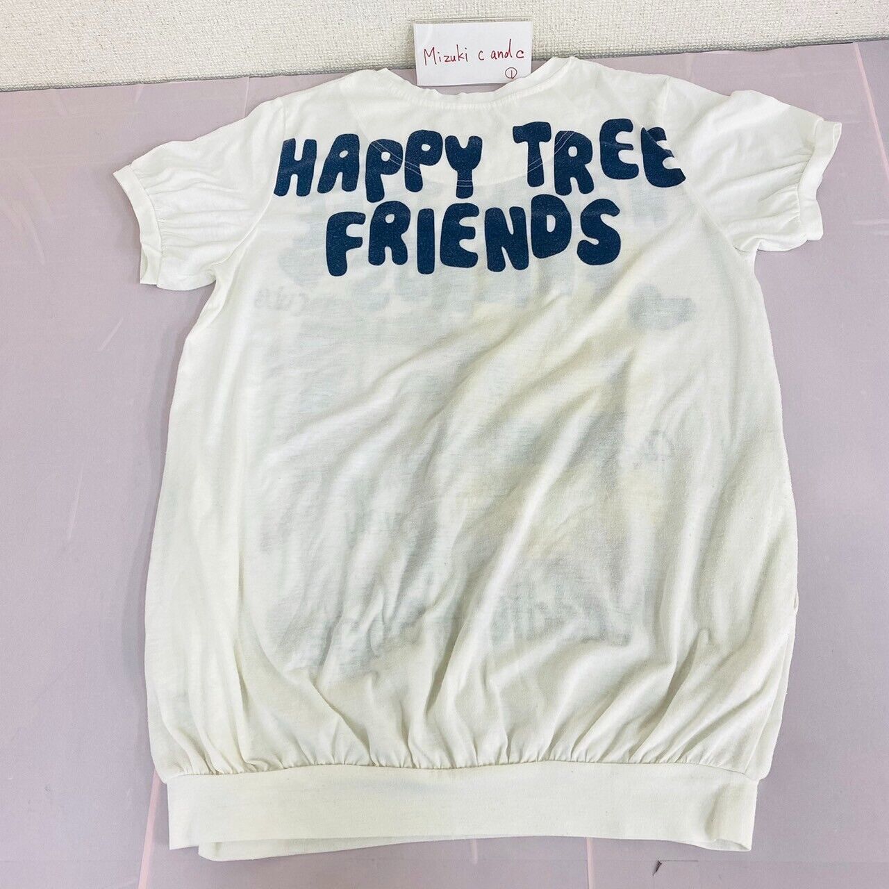 Happy Tree Friends HTF T-shirt Giggles Cuddles Tops Clothing Short Sleeve White