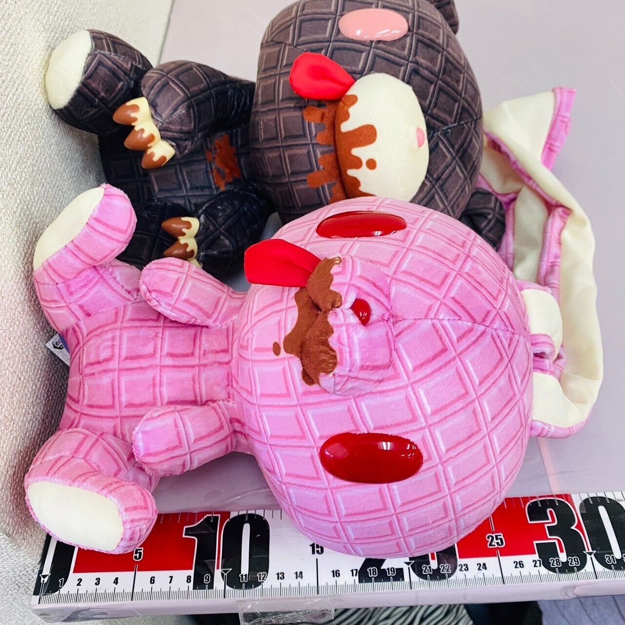 Taito Gloomy Bloody Bear Hanyou Usagi All Purpose Bunny Plush Set 2 Chocolate