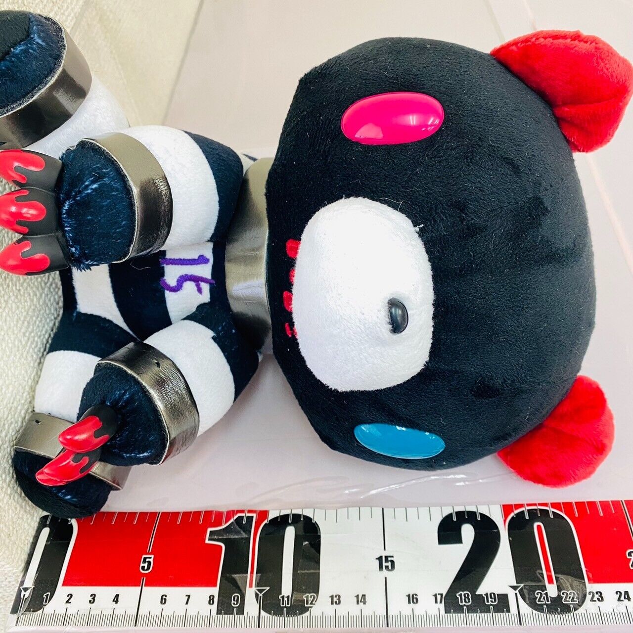 TAiTo Gloomy Bloody Bear Nanbaka Jyugo 15 Plush Soft Stuffed Toy CGP-493 Black