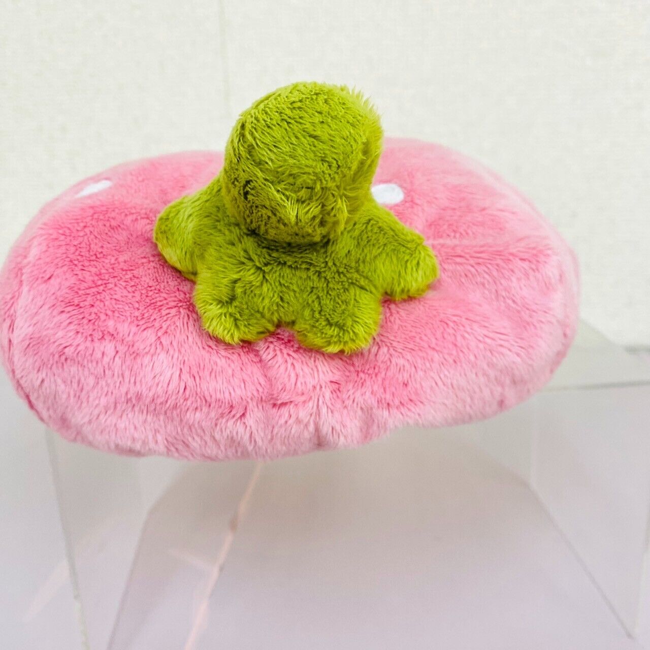 Mother Garden Tissue Cover Strawberry Pink Dot Fluffy Cotton Polyester Kawaii