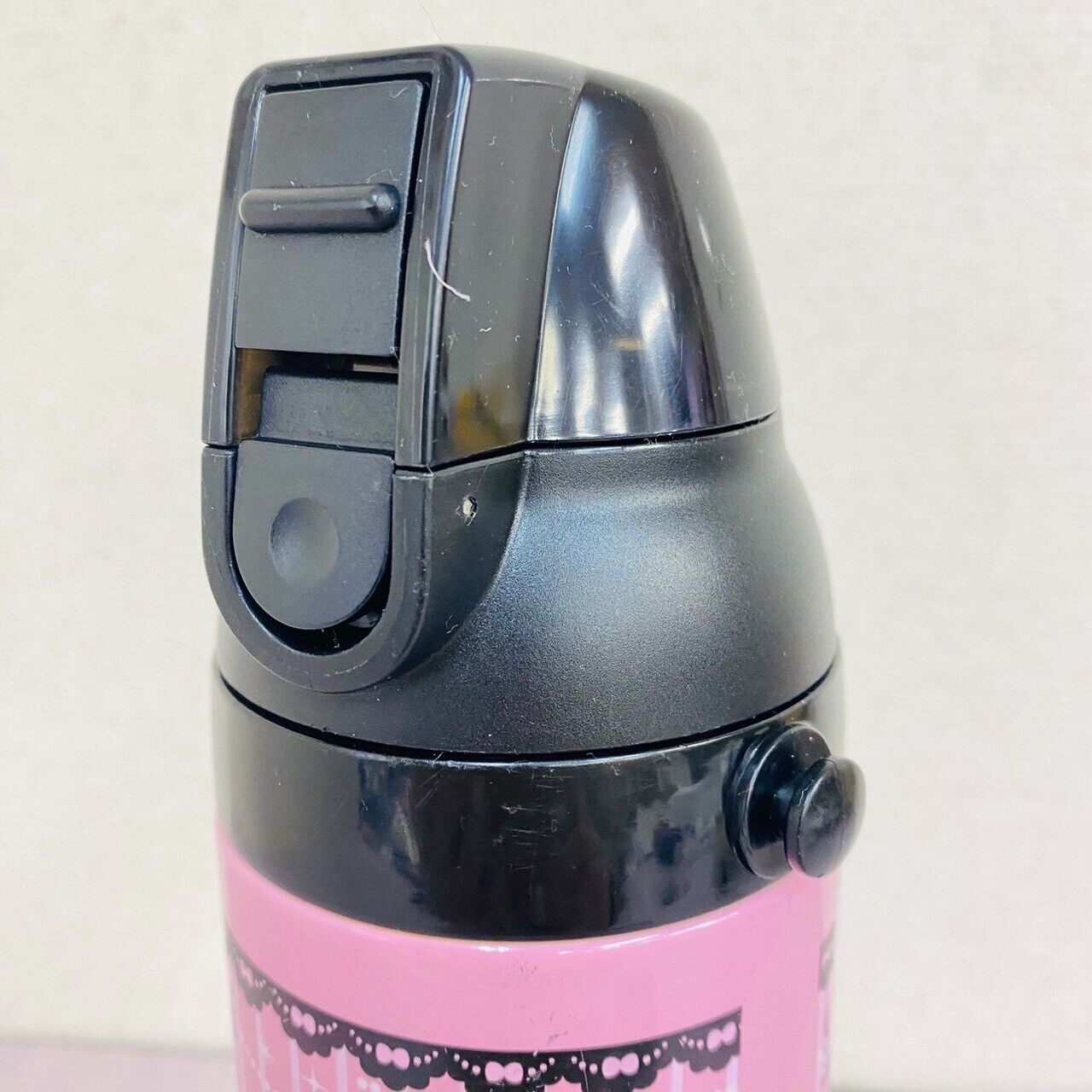 Mother Garden Water Bottle Pink Black Stainless Strawberry Floral Princess Rare