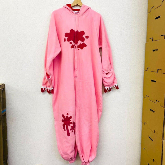 TAito Gloomy Bloody Bear Pink Costume Hood Fluffy Clothing Blood Animal Kawaii