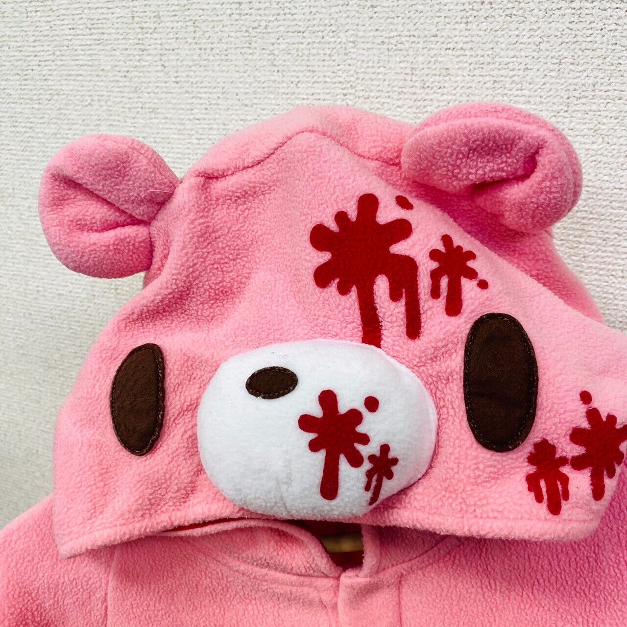 TAito Gloomy Bloody Bear Pink Costume Hood Fluffy Clothing Blood Animal Kawaii