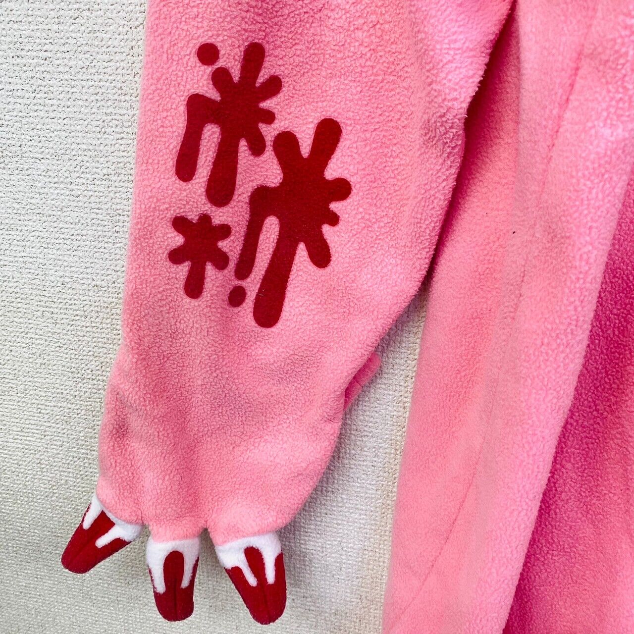 TAito Gloomy Bloody Bear Pink Costume Hood Fluffy Clothing Blood Animal Kawaii