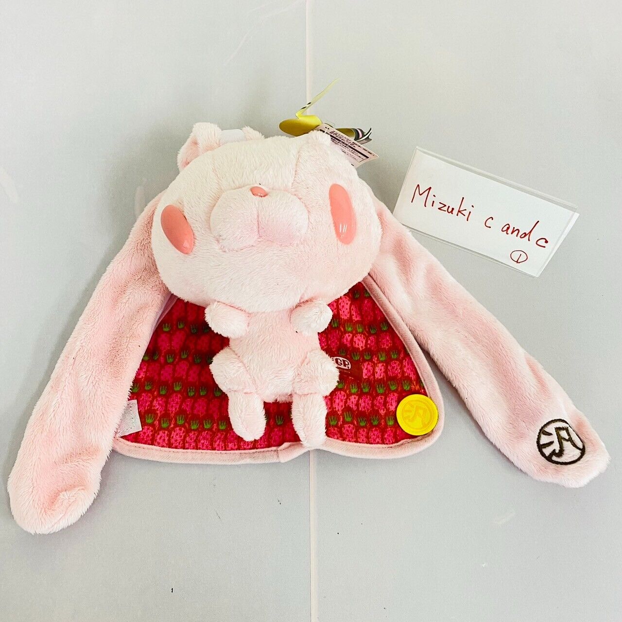 Chax GP Taito GLOOMY General Purpose Rabbit Swaddling Stuffed Toy Mascot Pink